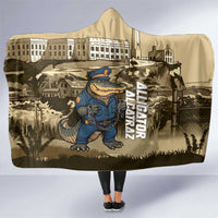 Alligator Alcatraz Hooded Blanket Police Gator Rock Penitentiary - Wonder Print Shop