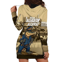 Alligator Alcatraz Hoodie Dress Police Gator Rock Penitentiary - Wonder Print Shop