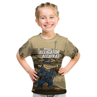 Alligator Alcatraz Kid T Shirt Police Gator Rock Penitentiary - Wonder Print Shop