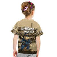 Alligator Alcatraz Kid T Shirt Police Gator Rock Penitentiary - Wonder Print Shop