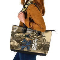 Alligator Alcatraz Leather Tote Bag Police Gator Rock Penitentiary - Wonder Print Shop