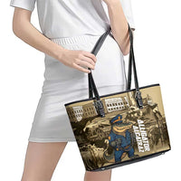 Alligator Alcatraz Leather Tote Bag Police Gator Rock Penitentiary - Wonder Print Shop