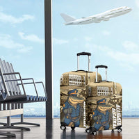 Alligator Alcatraz Luggage Cover Police Gator Rock Penitentiary - Wonder Print Shop