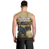Alligator Alcatraz Men Tank Top Police Gator Rock Penitentiary - Wonder Print Shop