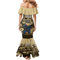 Alligator Alcatraz Mermaid Dress Police Gator Rock Penitentiary - Wonder Print Shop