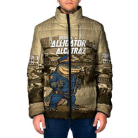 Alligator Alcatraz Padded Jacket Police Gator Rock Penitentiary - Wonder Print Shop