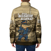 Alligator Alcatraz Padded Jacket Police Gator Rock Penitentiary - Wonder Print Shop