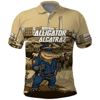 Alligator Alcatraz Polo Shirt Police Gator Rock Penitentiary - Wonder Print Shop