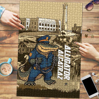Alligator Alcatraz Puzzle Police Gator Rock Penitentiary - Wonder Print Shop