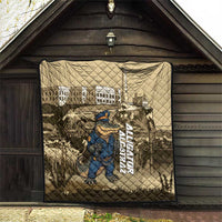 Alligator Alcatraz Quilt Police Gator Rock Penitentiary - Wonder Print Shop