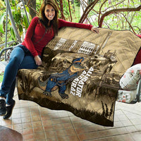 Alligator Alcatraz Quilt Police Gator Rock Penitentiary - Wonder Print Shop