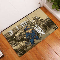 Alligator Alcatraz Rubber Doormat Police Gator Rock Penitentiary - Wonder Print Shop