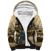 Alligator Alcatraz Sherpa Hoodie Police Gator Rock Penitentiary - Wonder Print Shop