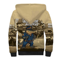 Alligator Alcatraz Sherpa Hoodie Police Gator Rock Penitentiary - Wonder Print Shop