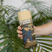 Alligator Alcatraz Skinny Tumbler Police Gator Rock Penitentiary - Wonder Print Shop