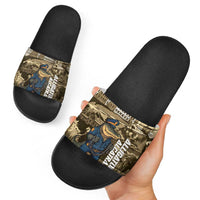 Alligator Alcatraz Slide Sandals Police Gator Rock Penitentiary - Wonder Print Shop