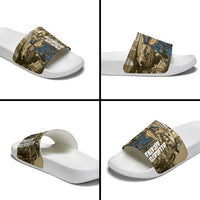 Alligator Alcatraz Slide Sandals Police Gator Rock Penitentiary - Wonder Print Shop