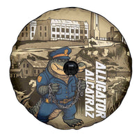 Alligator Alcatraz Spare Tire Cover Police Gator Rock Penitentiary - Wonder Print Shop