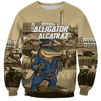 Alligator Alcatraz Sweatshirt Police Gator Rock Penitentiary - Wonder Print Shop