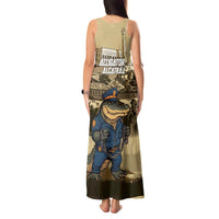 Alligator Alcatraz Tank Maxi Dress Police Gator Rock Penitentiary - Wonder Print Shop