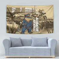 Alligator Alcatraz Tapestry Police Gator Rock Penitentiary - Wonder Print Shop