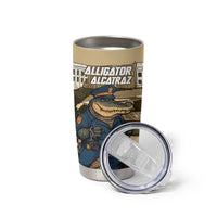 Alligator Alcatraz Tumbler Cup Police Gator Rock Penitentiary - Wonder Print Shop