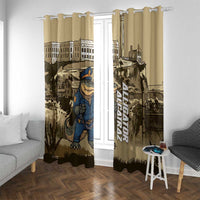Alligator Alcatraz Window Curtain Police Gator Rock Penitentiary - Wonder Print Shop