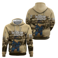 Alligator Alcatraz Zip Hoodie Police Gator Rock Penitentiary - Wonder Print Shop