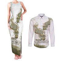 Everglades Florida Alligators Couples Matching Tank Maxi Dress and Long Sleeve Button Shirt Alcatraz Est 2025 - Wonder Print Shop