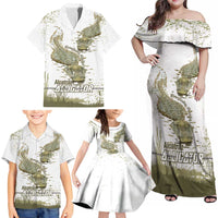 Everglades Florida Alligators Family Matching Off Shoulder Maxi Dress and Hawaiian Shirt Alcatraz Est 2025 - Wonder Print Shop