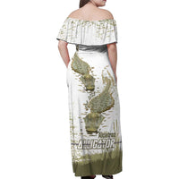 Everglades Florida Alligators Family Matching Off Shoulder Maxi Dress and Hawaiian Shirt Alcatraz Est 2025 - Wonder Print Shop