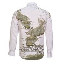 Everglades Florida Alligators Family Matching Off Shoulder Short Dress and Hawaiian Shirt Alcatraz Est 2025 - Wonder Print Shop