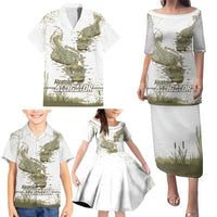 Everglades Florida Alligators Family Matching Puletasi and Hawaiian Shirt Alcatraz Est 2025 - Wonder Print Shop