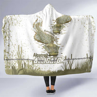 Everglades Florida Alligators Hooded Blanket Alcatraz Est 2025 - Wonder Print Shop