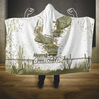 Everglades Florida Alligators Hooded Blanket Alcatraz Est 2025 - Wonder Print Shop