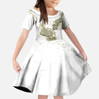 Everglades Florida Alligators Kid Short Sleeve Dress Alcatraz Est 2025 - Wonder Print Shop