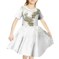 Everglades Florida Alligators Kid Short Sleeve Dress Alcatraz Est 2025 - Wonder Print Shop