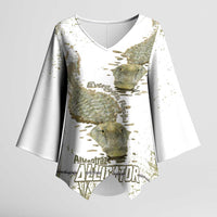 Everglades Florida Alligators Kimono Sleeve Blouse Alcatraz Est 2025 - Wonder Print Shop