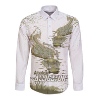 Everglades Florida Alligators Long Sleeve Button Shirt Alcatraz Est 2025 - Wonder Print Shop