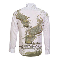 Everglades Florida Alligators Long Sleeve Button Shirt Alcatraz Est 2025 - Wonder Print Shop