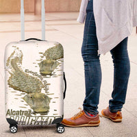Everglades Florida Alligators Luggage Cover Alcatraz Est 2025 - Wonder Print Shop