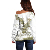 Everglades Florida Alligators Off Shoulder Sweater Alcatraz Est 2025 - Wonder Print Shop