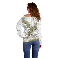 Everglades Florida Alligators Off Shoulder Sweater Alcatraz Est 2025 - Wonder Print Shop