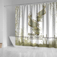 Everglades Florida Alligators Shower Curtain Alcatraz Est 2025 - Wonder Print Shop