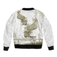 Everglades Florida Alligators Sleeve Zip Bomber Jacket Alcatraz Est 2025 - Wonder Print Shop