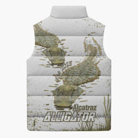 Everglades Florida Alligators Sleeveless Puffer Jacket Alcatraz Est 2025 - Wonder Print Shop