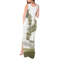 Everglades Florida Alligators Tank Maxi Dress Alcatraz Est 2025 - Wonder Print Shop