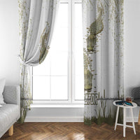 Everglades Florida Alligators Window Curtain Alcatraz Est 2025 - Wonder Print Shop