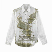 Everglades Florida Alligators Women Casual Shirt Alcatraz Est 2025 - Wonder Print Shop