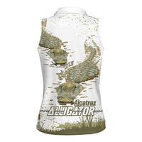 Everglades Florida Alligators Women Sleeveless Polo Shirt Alcatraz Est 2025 - Wonder Print Shop